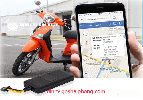 ban dinh vi xe may dang lam
