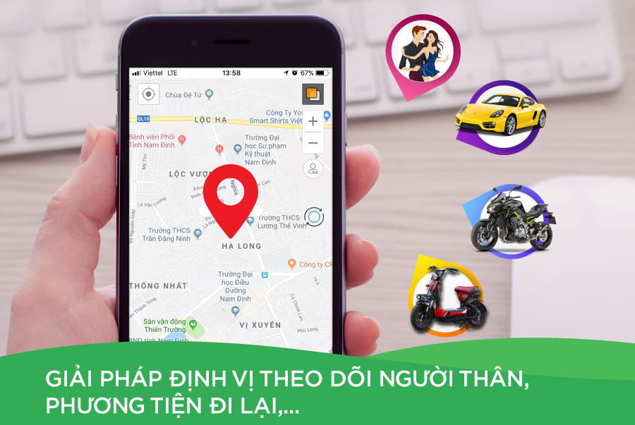 gan dinh vi xe may bang la